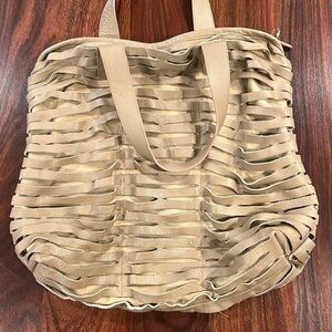 RomyGold Rare creme Biker Slash Tote